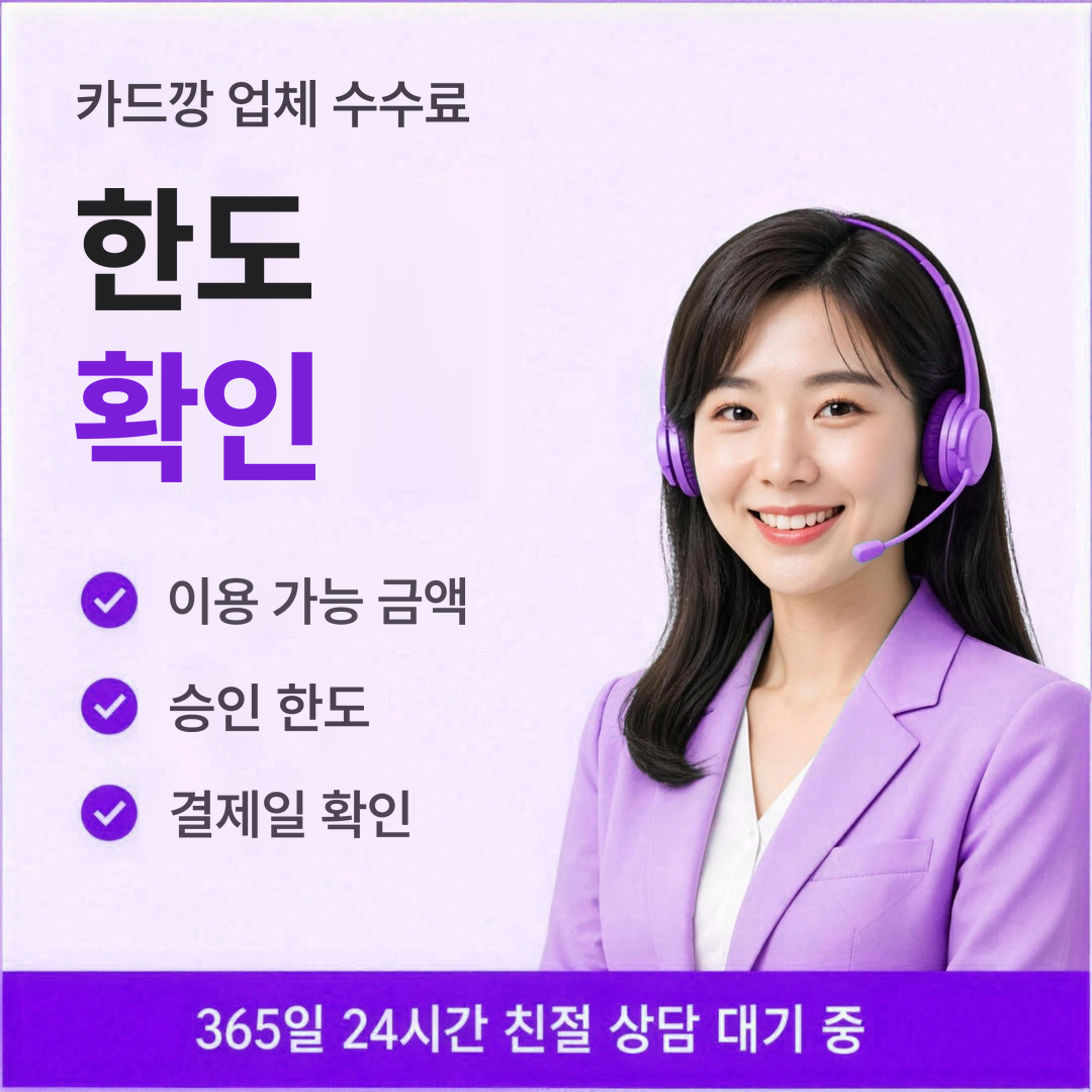 다음머니 카드깡 업체 수수료 한도 확인 안내